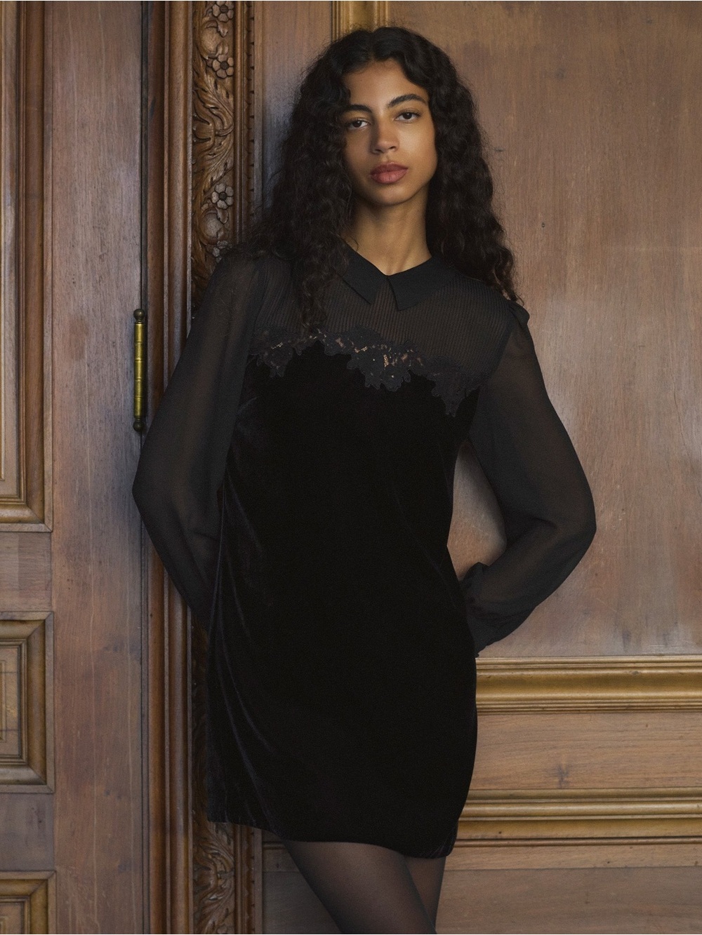 DOEN MADELYNNE DRESS -- BLACK